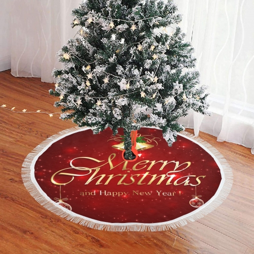 Thick Fringe Christmas Tree Skirt 36"x36"