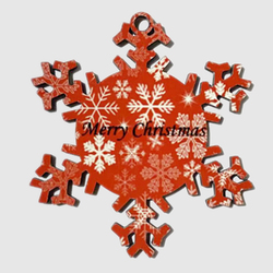 Personalized Snowflake Ornament(One Piece)