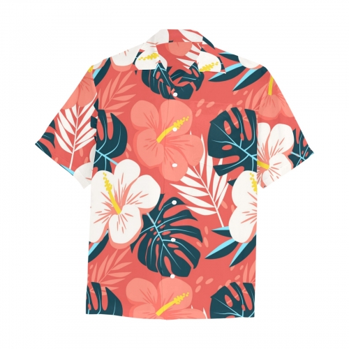 Men's All Over Print Hawaiian Shirt With Chest Pocket(ModelT58)(Merged Design)