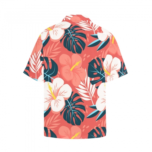 Men's All Over Print Hawaiian Shirt With Chest Pocket(ModelT58)(Merged Design)