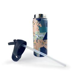 Water Insulated Bottles With Straw Lid(18 OZ )