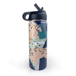 Water Insulated Bottles With Straw Lid(18 OZ )