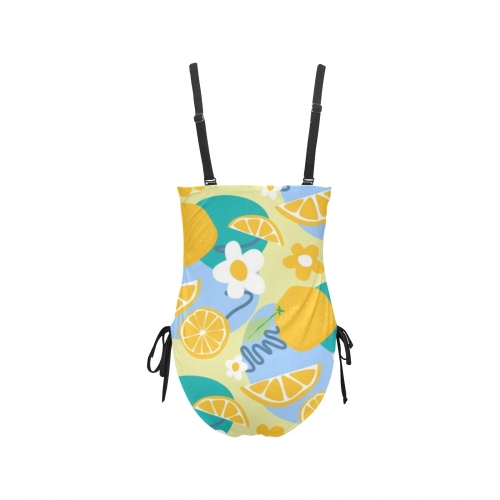 Drawstring Side One-Piece Swimsuit(ModelS14)