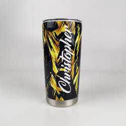 Custom Tumbler with Black Lid (20oz ）