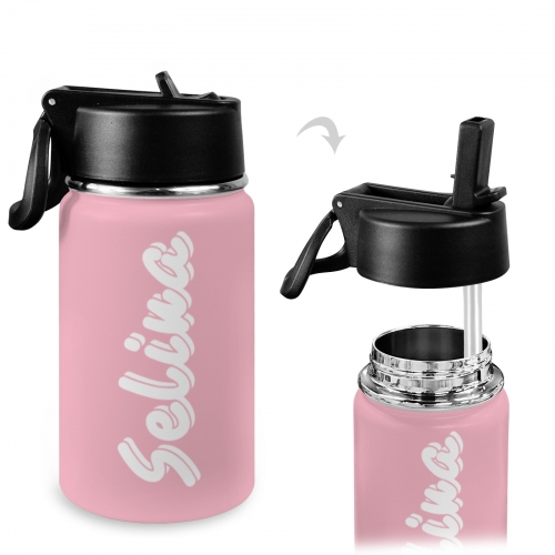 Kids Water Bottle with Straw Lid (12 oz)