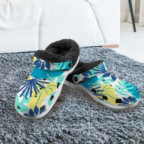 Custom Print Fleece Lined Adults Clogs