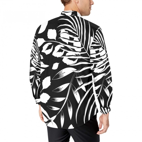 Men's All Over Print Long Sleeve Shirt Without Chest Pocket (ModelT61)(Merged Design)