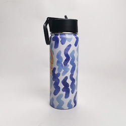 Insulated Water Bottle with Straw Lid (18oz)