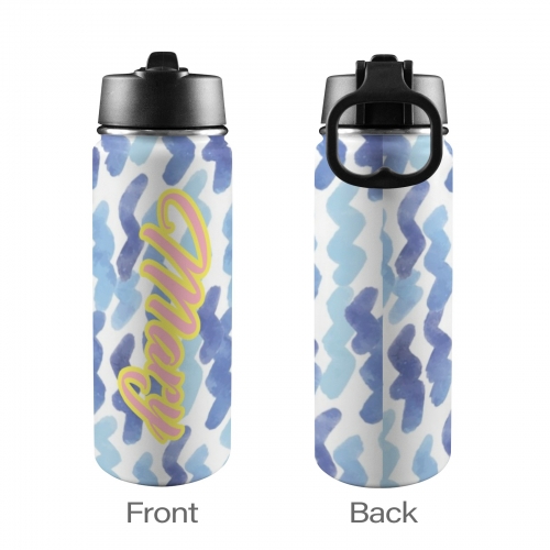 Insulated Water Bottle with Straw Lid (18oz)