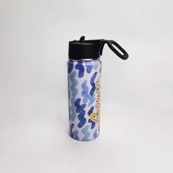 Insulated Water Bottle with Straw Lid (18oz)