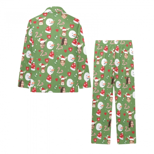 Little Boys' V-Neck Long Pajama Set (Model Sets 02)