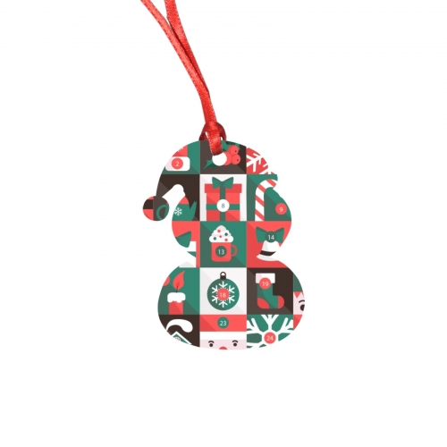 Personalized Snowman Ornament(One Piece)