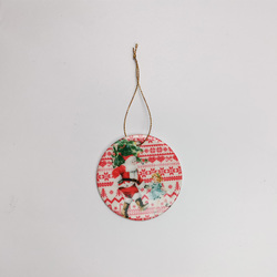 3 inch Round Ceramic Ornament