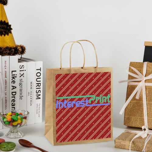 Kraft Paper Gift Bag (One Side Printing)