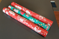 Gift Wrapping Paper 58"x 23" (3 Rolls)(Made in Queen）