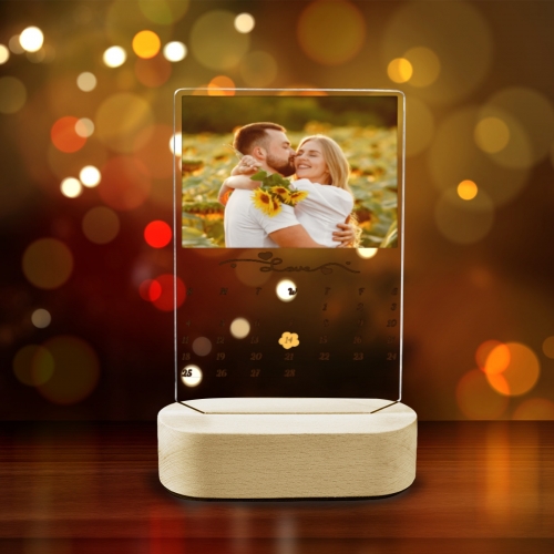 Acrylic Photo Panel with Wooden Stand(Made in Queen)