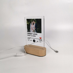 Acrylic Photo Panel with Lighted Stand (Made in Queen)