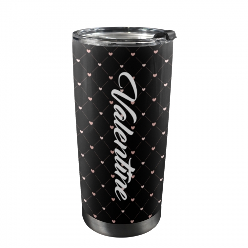 Custom Tumbler with Black Lid (20oz ）