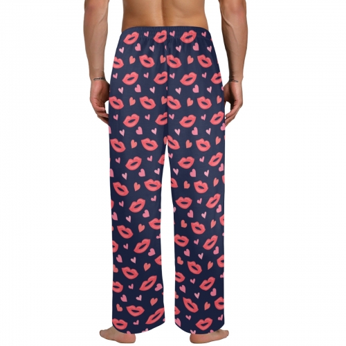 Men's Pajama Trousers without Pockets (Model Sets 02)（Made in Queen)