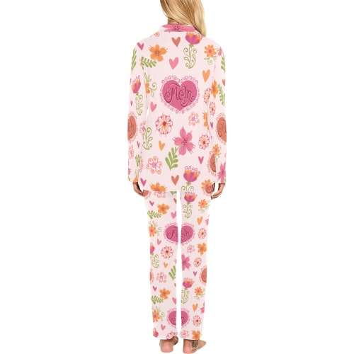 Women's Long Pajama Set(ModelSets 02)