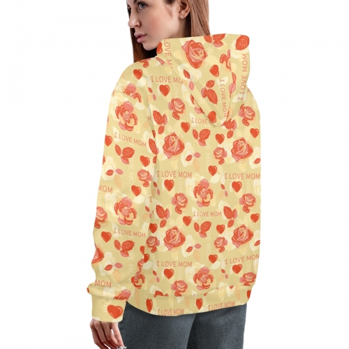 Women's All Over Print Hoodie (Model H61)