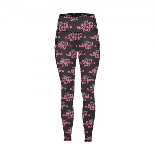 All Over Print High Waist Leggings with Pockets (ModelL56)