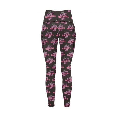 All Over Print High Waist Leggings with Pockets (ModelL56)