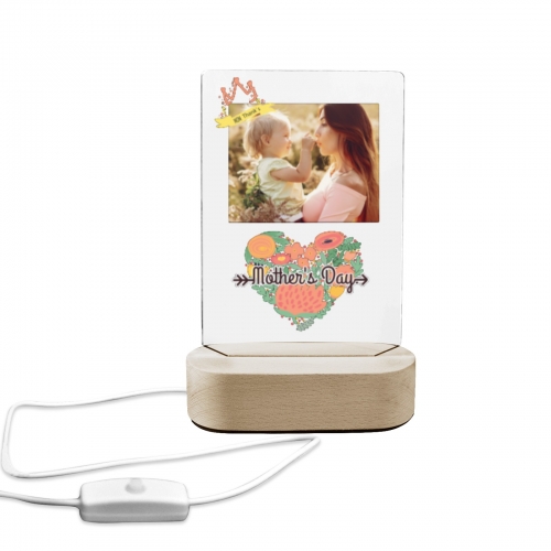 Acrylic Photo Panel with Lighted Stand (Made in Queen)