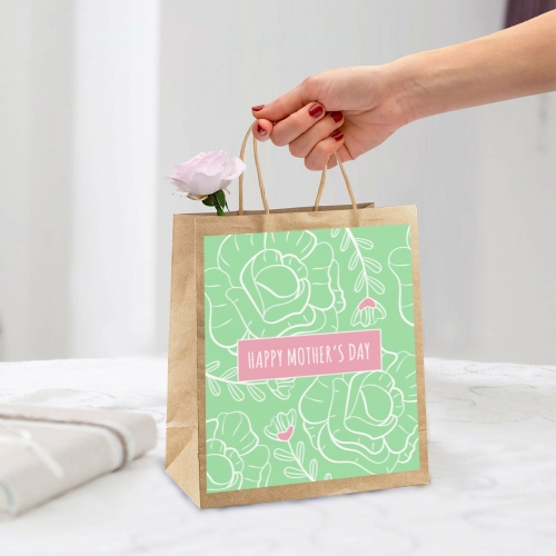 Kraft Paper Gift Bag (Two Sides Printing)