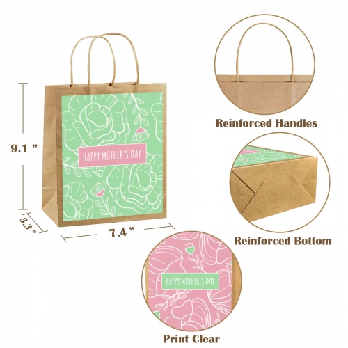 Kraft Paper Gift Bag (Two Sides Printing)