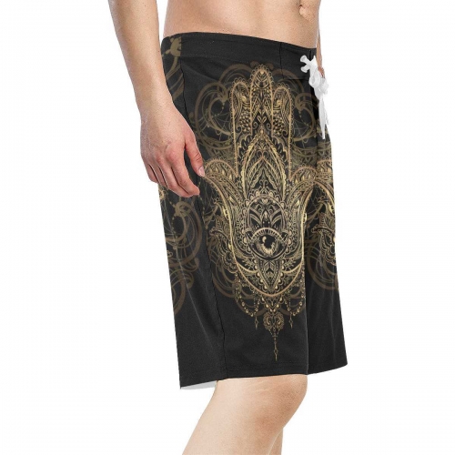 Men's All Over Print Beach Shorts (Model L16)